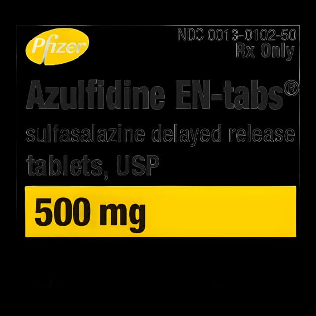 Azulfidine EN-tabs® Sulfasalazine 500 mg Tablet Bottle 100 Tablets
