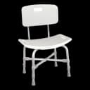 Bath Bench McKesson Without Arms Aluminum Frame With Backrest 20 Inch Seat Width 500 lbs. Weight Capacity
