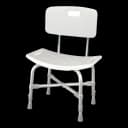 Bath Bench McKesson Without Arms Aluminum Frame With Backrest 20 Inch Seat Width 500 lbs. Weight Capacity