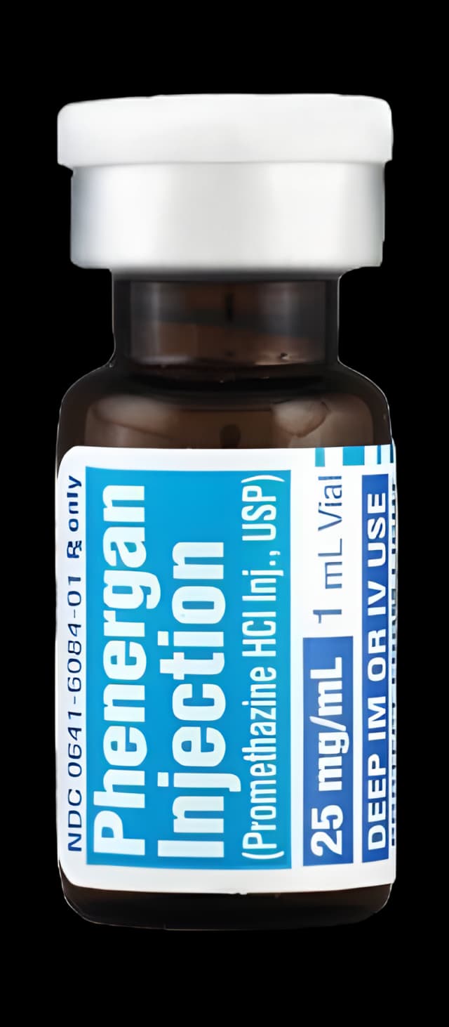 Phenergan Promethazine HCl 25 mg / mL Injection Vial 1 mL