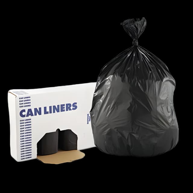 Boardwalk® 60 Gal Black Medical Trash Bags - LDPE