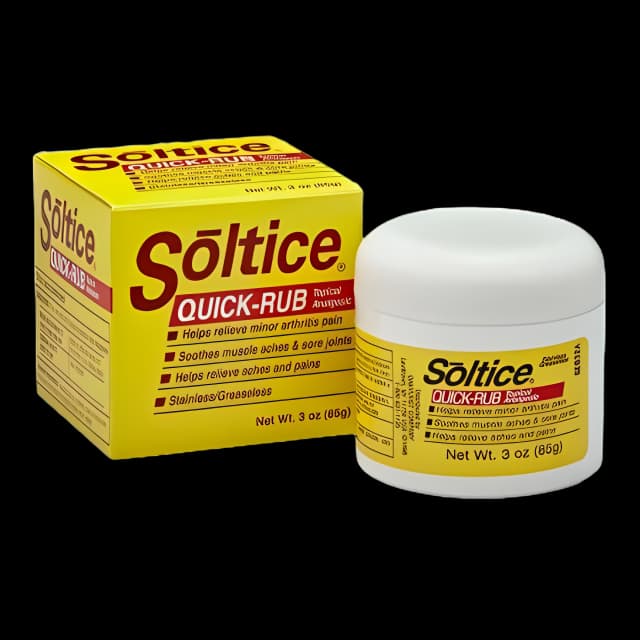 Topical Pain Relief Sostice® Quick Rub 5.1% - 5.1% Strength Menthol / Camphor Cream 1.33 oz.