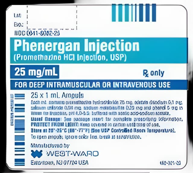 Phenergan Promethazine HCl 25 mg / mL Injection Ampule 1 mL