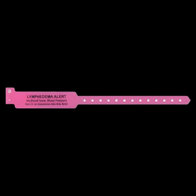 Identification Wristband Superband® Alert Band Permanent Snap Lymphedema Alert--No Blood Test, Blood Pressure No LV or Injections Into This Arm