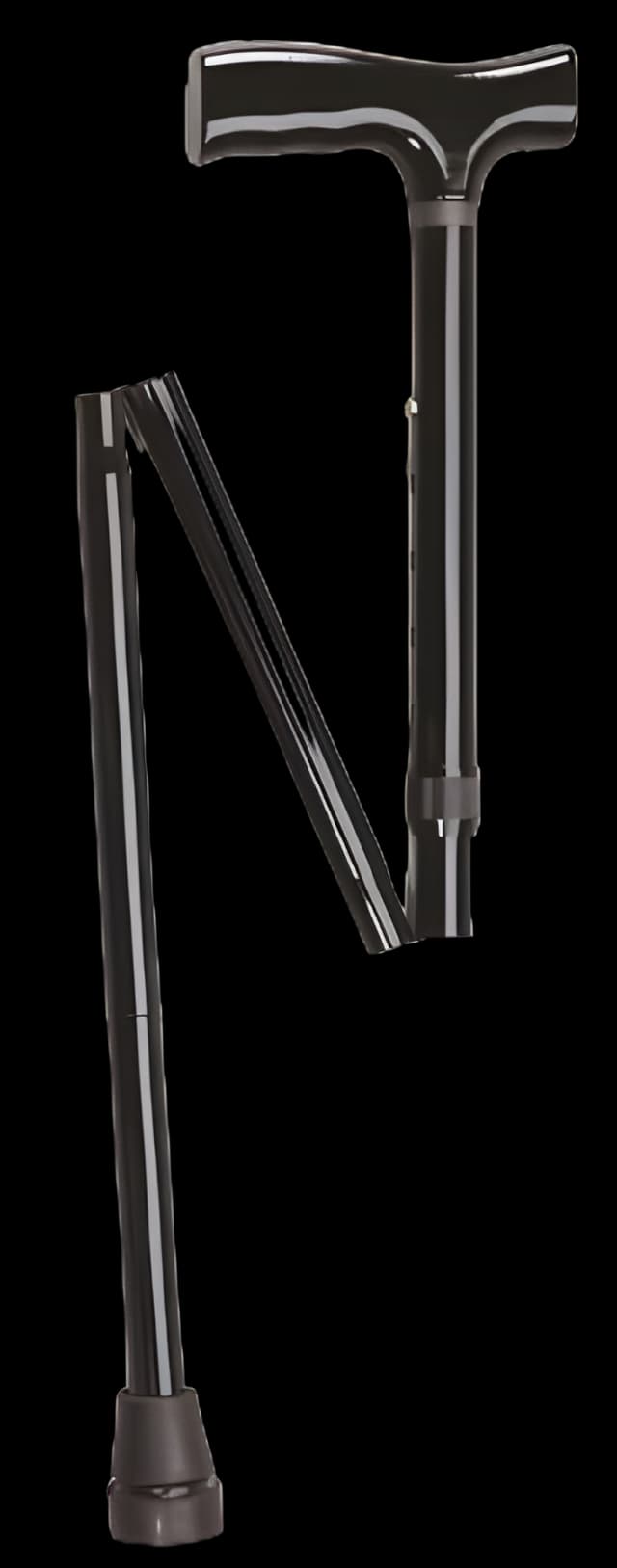 Fabrication Enterprises Folding Aluminum Cane 33-37" - Black