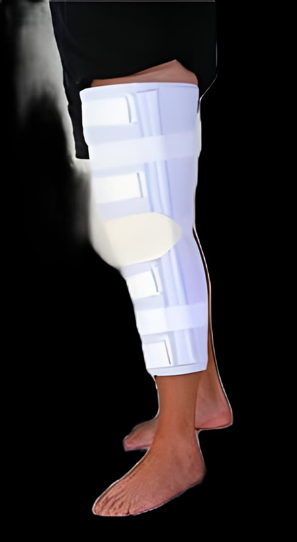 Knee Immobilizer AliMed® One Size Fits Most 16 Inch Length Left or Right Knee