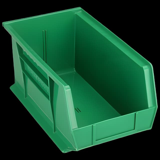 Storage Bin AkroBins® Green Plastic 7 X 8-1/4 X 14-3/4 Inch