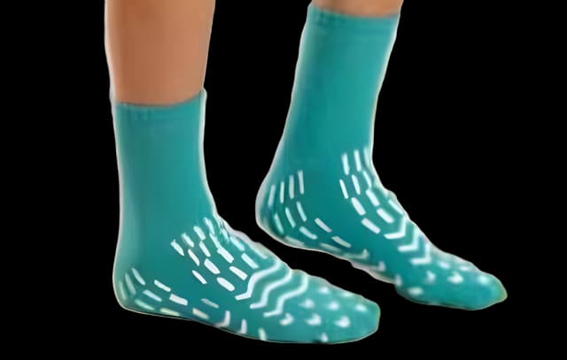 Confetti Treads® Large Mocha Slipper Socks - Alba Healthcare