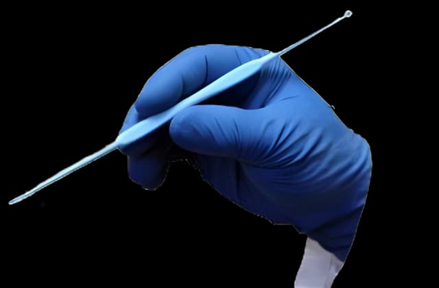 Ear Curette Gyrus Billeau 3 Inch Length Flat Handle Medium Tip Oval Loop Tip