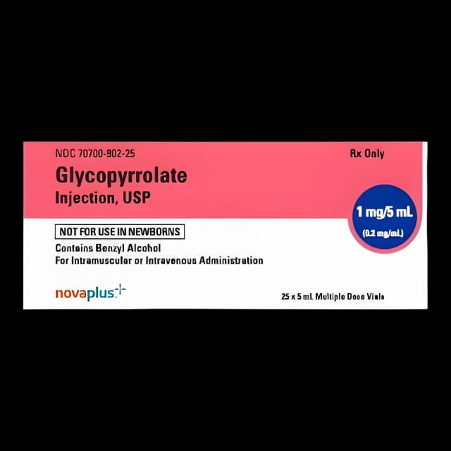 Glycopyrrolate 0.2 mg / mL Injection Multiple-Dose Vial 5 mL