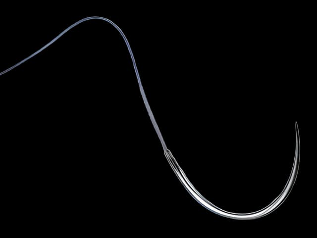 Absorbable Suture with Needle Novosyn® Polyglycolide DSMP19 3/8 Circle Reverse Cutting Needle Size 3 - 0 Braided - C0069530