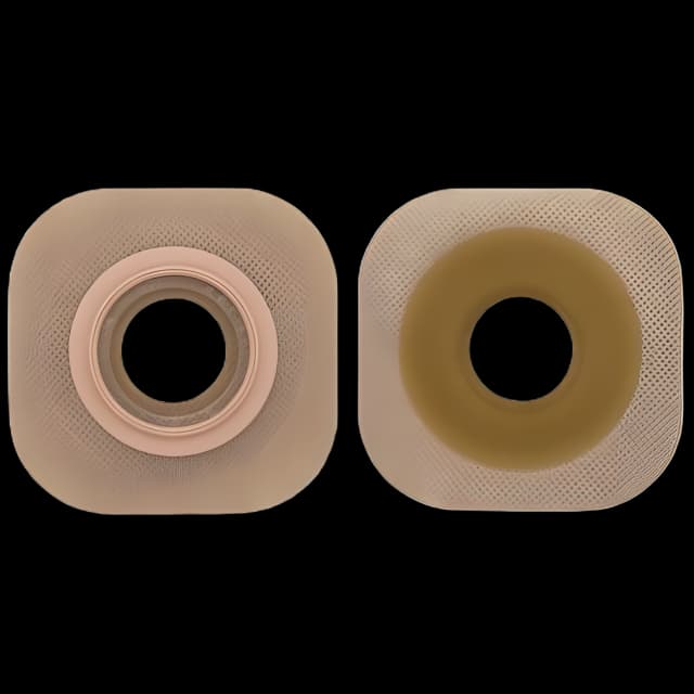 Ostomy Barrier New Image™ Flextend™ Precut, Extended Wear Adhesive Tape 44 mm Flange Green Code System Hydrocolloid 3/4 Inch Opening