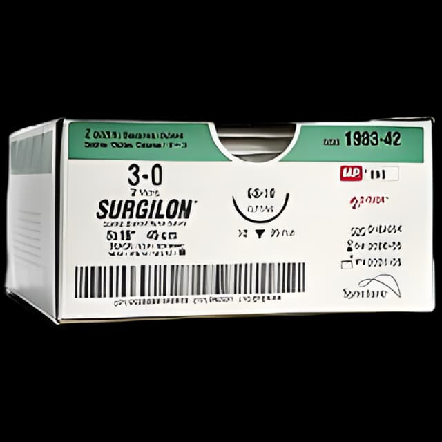 Nonabsorbable Suture without Needle Surgilon™ Nylon Braided Size 3-0