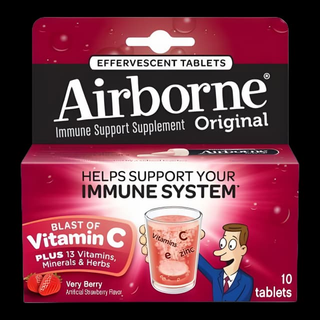 Airborne Immune Support Vitamin A & C - 10 Effervescent Tablets
