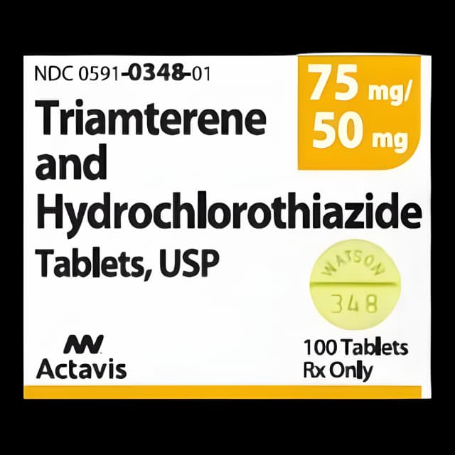Triamterene/Hydrochlorothiazide 75mg/50mg by Teva - 100 Tablets
