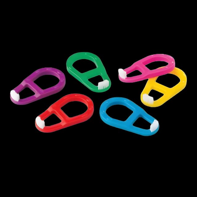 Safety Toothbrush Assorted Colors Infant / Toddler Nylon