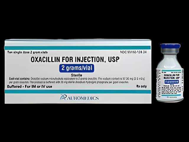 Oxacillin Sodium 2 Gram Injection Vial 15 mL