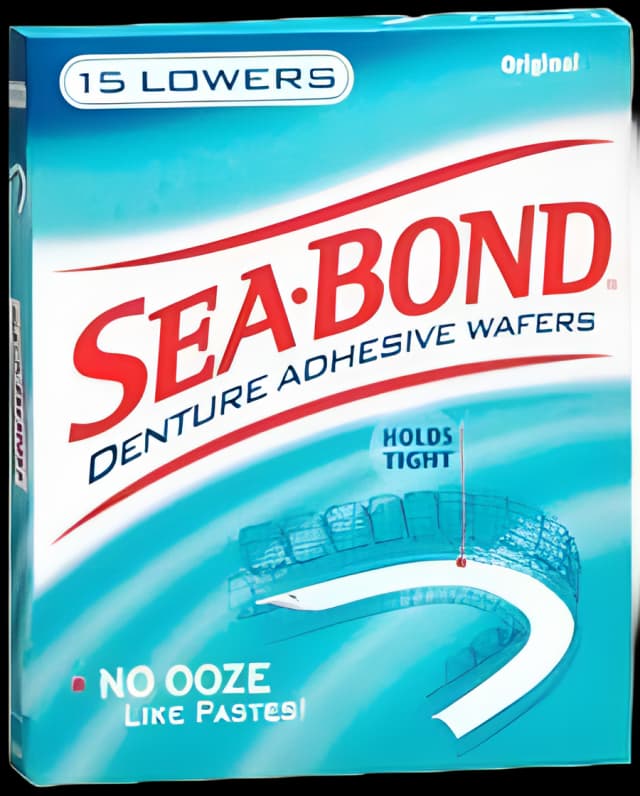 Denture Adhesive Sea•Bond® Wafer 15 per Box - 01150900163