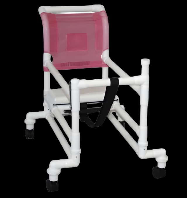 Walker Chair Adjustable Height Adapt A Walker PVC Frame 100 lbs. Weight Capacity 14 to 17 Inch Seat Height