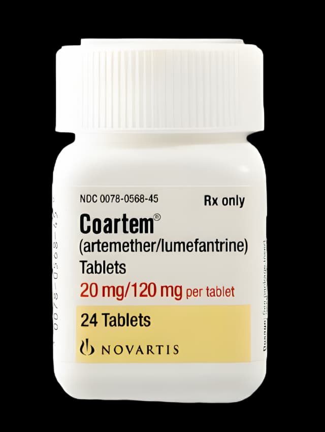 Coartem® Artemether / Lumefantrine 20 mg - 120 mg Tablet Bottle 24 Tablets