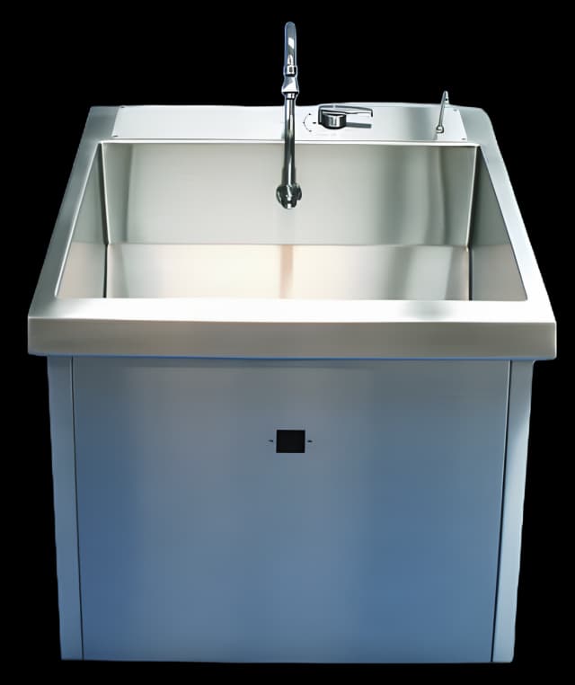 Surgical Scrub Sink Wall Mount / Free Standing Single Sink Infrared Sensor Operated Water