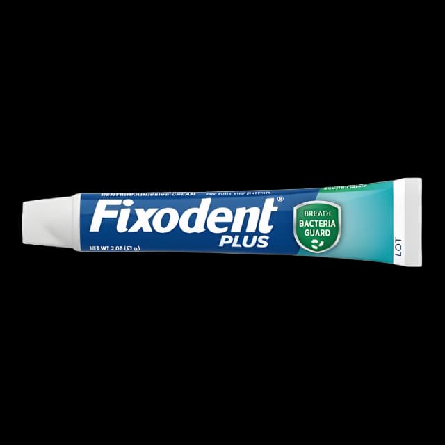 Denture Adhesive Fixodent® Plus Breath Bacteria Guard Cream 2 oz.