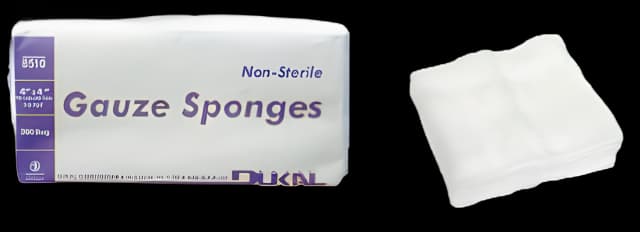 Gauze Sponge Basic Care 2 X 2 Inch 200 per Pack NonSterile 8-Ply Square