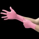 Exam Glove Micro-Touch® NitraFree™ X-Large NonSterile Nitrile Standard Cuff Length Textured Fingertips Pink Chemo Tested