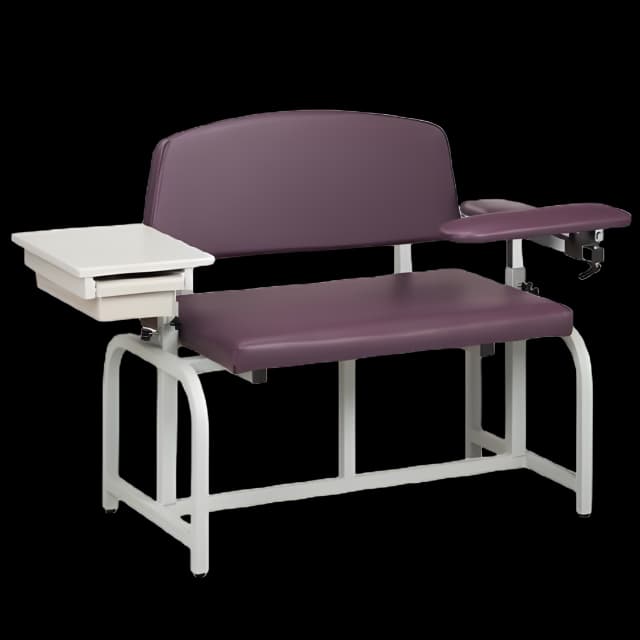 Bariatric Blood Drawing Chair with Flip-Up Arm - Lab X Series