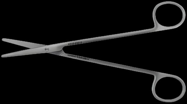 Dissecting Scissors BR Surgical Metzenbaum 9 Inch Length Surgical Grade Stainless Steel NonSterile Finger Ring Handle Curved Blunt Tip / Blunt Tip - BR08-28123