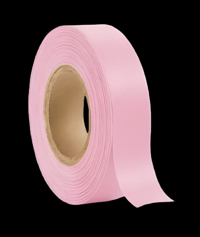 Blank Instrument Tape UAL™ Colored Identification Tape Pink Flexible Paper 1/2 X 500 Inch