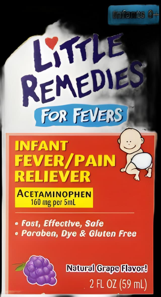 Children's Pain Relief Little Remedies® 160 mg / 5 mL Strength Acetaminophen Oral Suspension 2 oz.