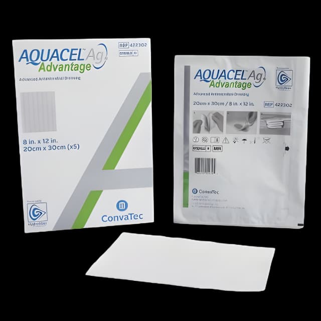 Aquacel Ag Advantage 8x12 Sterile Silver Dressing