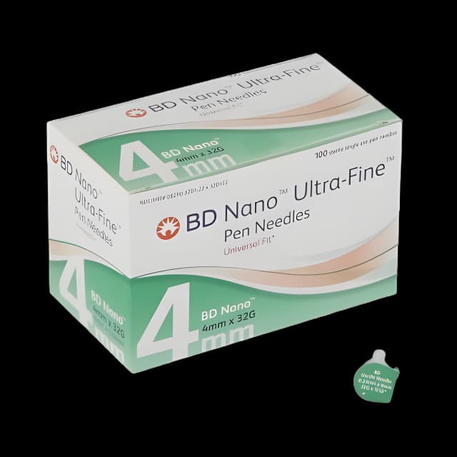 Standard Insulin Pen Needle Ultra-Fine™ 32 Gauge 4 mm Length NonSafety - 320122