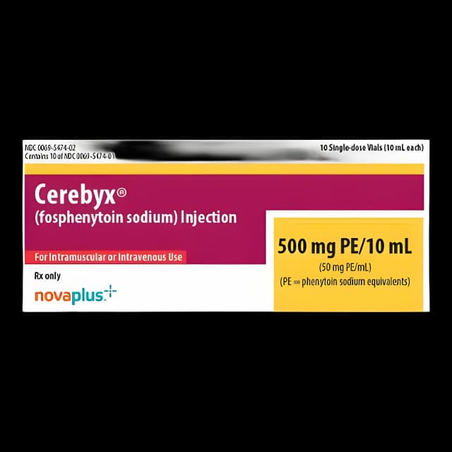 Cerebyx Fosphenytoin 500 mg PE Injection - Pfizer Anticonvulsant