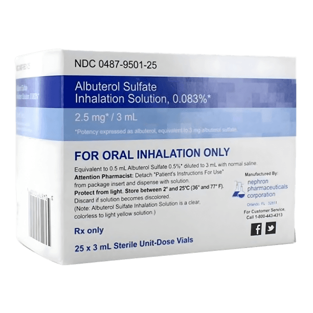 ALBUTEROL SULF 0.083% INH SOL 5X5X3ML UD