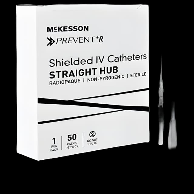 McKesson Prevent® R 16G 1.16" IV Catheter - Safety Needle