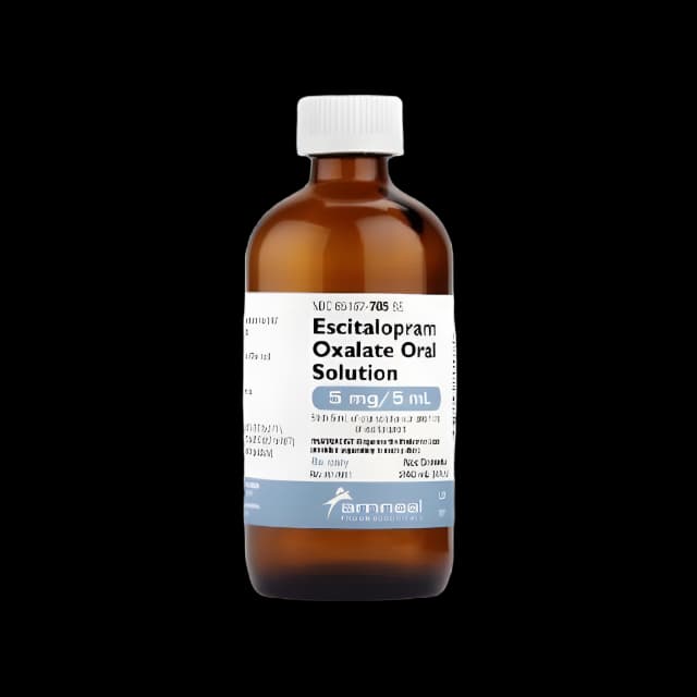 Escitalopram Oxalate 5 mg / 5 mL Solution Bottle 240 mL