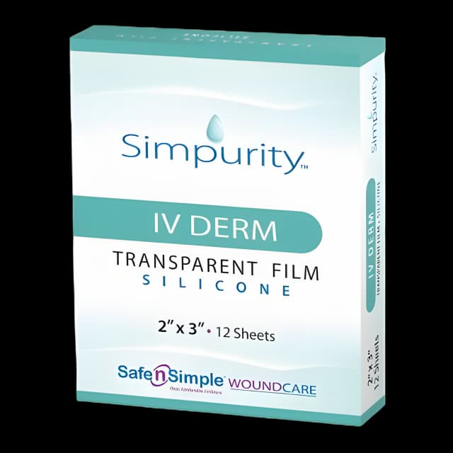Simpurity IV Derm Foam/Silicone Sterile Dressing 2x3"