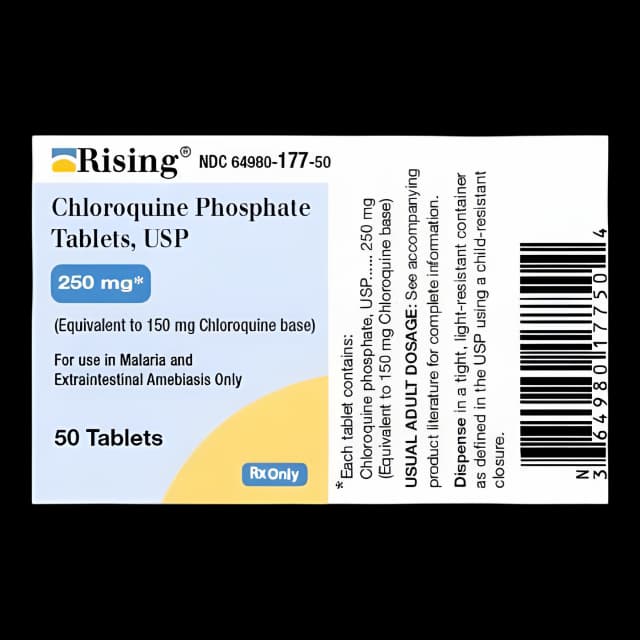 Buy Chloroquine Phosphate 250mg Tablets for Malaria