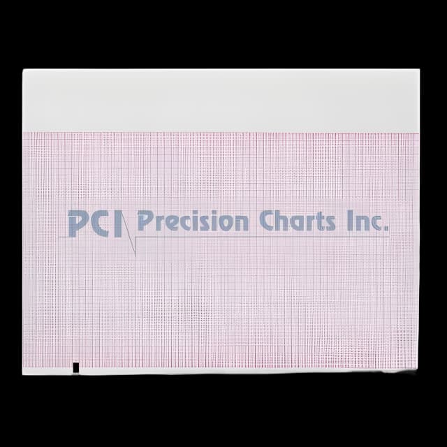 Diagnostic ECG Recording Paper Precision Charts Thermal Paper 8-1/2 X 11 Inch Z-Fold Red Grid