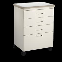 Midmark M4 Series Treatment Cabinet M41C.807.KCN - Floor Standing/Mobile with 4 Drawers and Key Lock