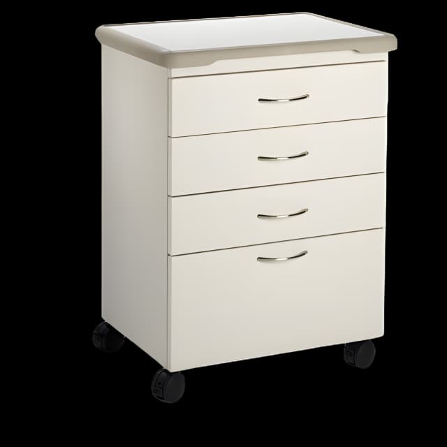 Midmark M4 Series 4-Drawer Treatment Cabinet with Key Lock