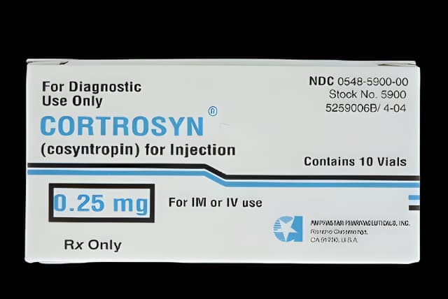 Cortrosyn Cosyntropin 0.25 mg Injection Single-Dose Vial 1 mL