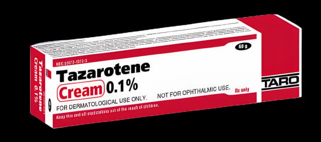 Tazarotene 0.1% Cream 60g by Taro - Acne & Psoriasis Treatment