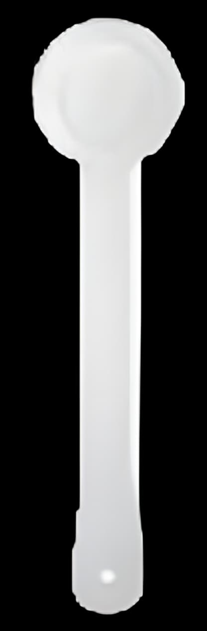 See the Eye™ Eye Occluder Long Handle Style Frosted Frosted White Plastic