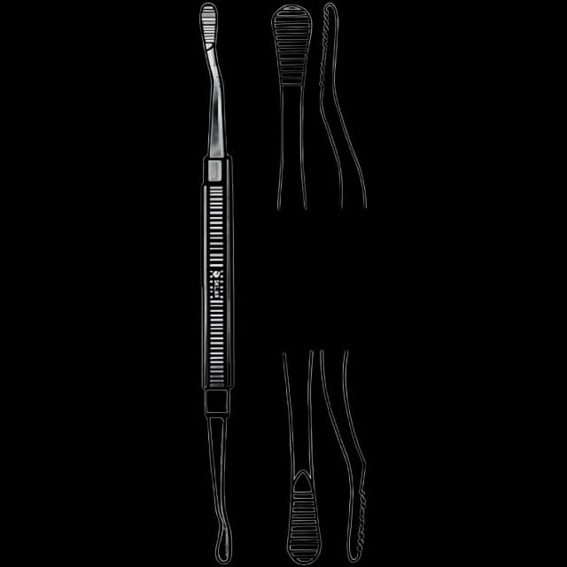 Bone File Double End #12 Pattern Plain Serrated On Both Heads - 97-1620