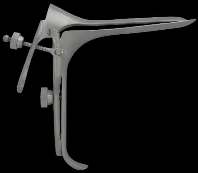 Vaginal Speculum BR Surgical Pederson NonSterile Surgical Grade German Stainless Steel X-Small Double Blade Duckbill Reusable Without Light Source Capability