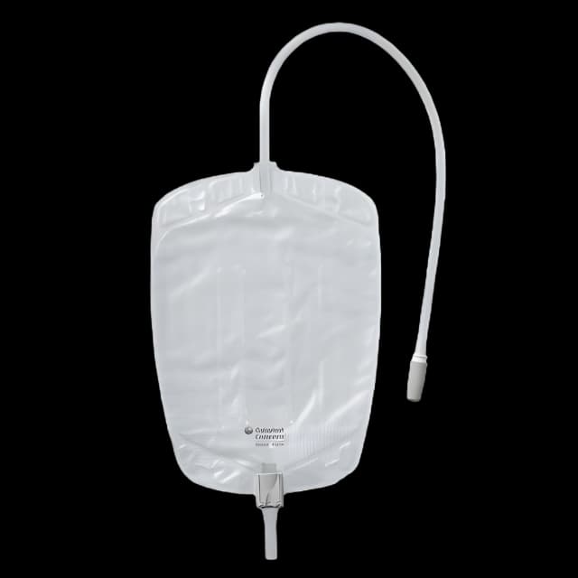 Urinary Leg Bag Conveen® Security+ Anti-Reflux Valve Sterile 600 mL Polyethylene / Flocked