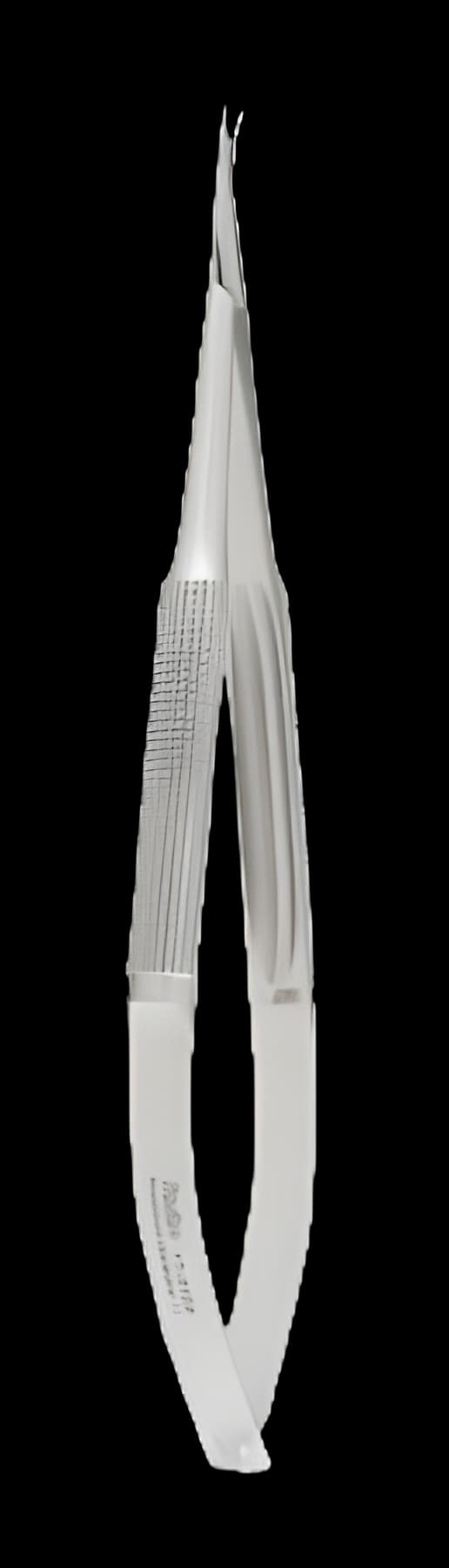 Micro Scissors Miltex® 6 Inch Length OR Grade German Stainless Steel NonSterile Round Thumb Handle with Spring Curved Blade Sharp Tip / Sharp Tip